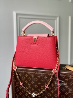 LV M20845 Capucines BB手袋 金属 Monogram 花卉 手工抛光