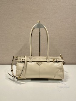 Prada普拉达 1BA426 LusSolf 小号手提斜挎包 油腊皮 代购