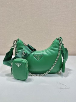 Prada普拉达 1BH204 小羊皮三合一单肩包 软羊革 图片