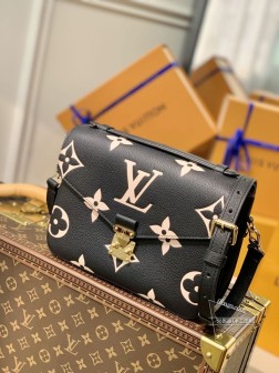 LV M45773 黑色POCHETTE MéTIS 手袋 压印大号 2021春季