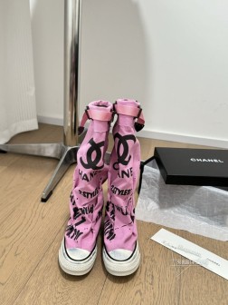 Chanel 24s隐藏款帆布小白鞋!Vintage感满满,中古复刻款get啦~高邦帆布适配秋冬,涂 1445