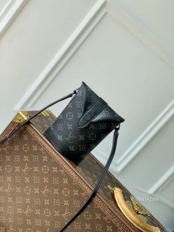 LV M11613 Envelope Pouch 手袋 Monogram Eclipse 帆布 A货