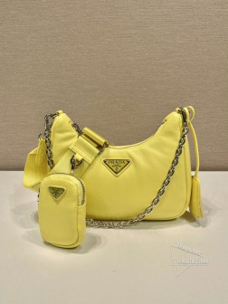 Prada普拉达 1BH204 小羊皮三合一单肩包 软羊革设计 高仿