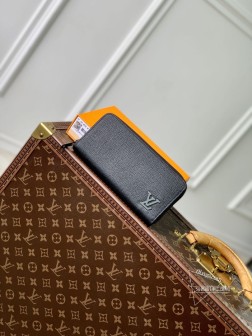 LV M80334 Aerogram皮革 Zippy Wallet Horizontal 黑色金属部件