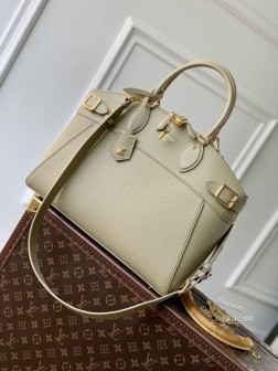 LV M11214 Lock It 中号手袋 粒面Taurillon牛皮革 光滑饰边