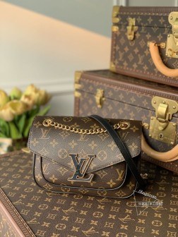 LV M45592 NeoMonceau手袋 老花红色内里 顶级A货