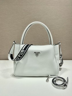 Prada普拉达 1BC170 双肩带 进口鹿皮纹牛皮 配调节肩带 代购