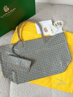 GOYARD tote 大号 1周年限定色 灰蓝顶级复刻