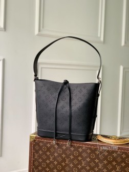 LV M12140 黑Flore 手袋 镂花牛皮革 Monogram 穿孔图案