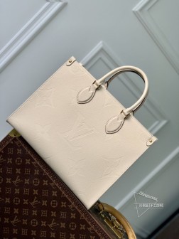 LV M45595 OnTheGo 中号手袋 Monogram Empreinte 皮 顶级A货