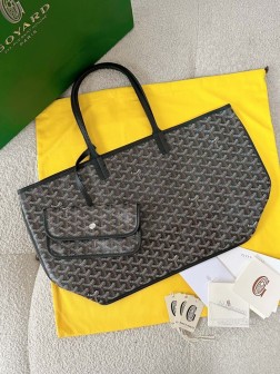 GOYARD 黑色中号双面牛皮托特购物袋