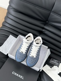 Chanel 24A小香最新菱格棒球鞋运动鞋!鞋面原版小羊皮菱格车线工艺,贵气十足的棒球鞋,脚感非常 1382