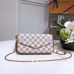 LV M63106 Pochette Felicie 手袋,优雅小巧,双脱卸口袋,时尚选择
