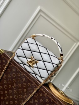 LV M22890 GO 14 中号手袋 华美羊皮革 绗缝设计