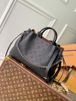 LV M59200 Bella Tote 手袋 黑色柔软镂花牛皮革 复刻