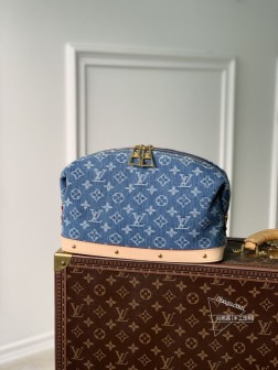 LV M24317 Pochette Cosmétique 化妆包 Monogram Denim 顶级A货