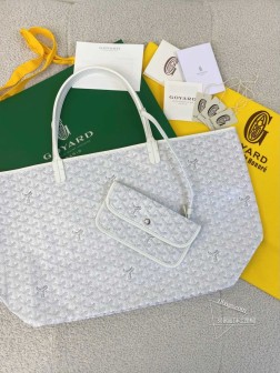 GOYARD狗牙大号Tote购物袋 白色 顶级A货