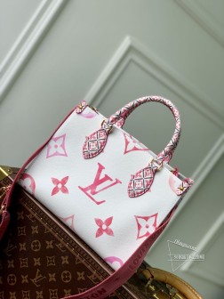 LV M22976 OnTheGo 帆布手袋,淡雅 Giant Monogram,M 尺寸