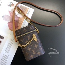 Louis Vuitton 50134 44914 烟盒包 男士春夏系列 麻耶 麻+金链条