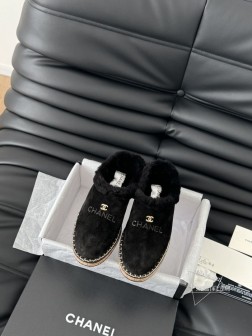 Chanel 24B羊毛半拖 秋冬暖心推荐 高品质认准我家实拍 穿腻了毫无特色的ugg 不妨来买这款 1203