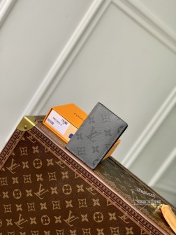 LV M63144 灰花 Louis Vuitton HHI 帆布钱包 轻便收纳卡片