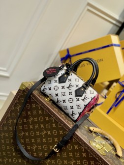 LV 原单 M46088 Speedy Bandoulière 20 手袋 Monogram Empreinte 牛