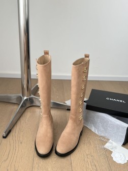 Chanel 24B新款纽扣双C长短靴系列全皮顶级版本内里全牛皮 真皮大底 超重工Size35-39 1128