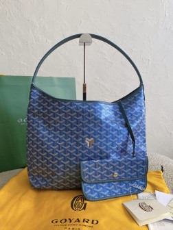 新 GOYARD 24金属限定色 Hobo 珠光蓝 顶级复刻
