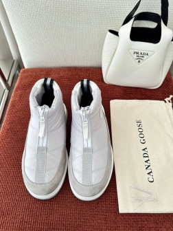 加拿大 Cypress Puffer户外雪地靴|原版购入代购级别-白色 原版麂皮织物 内层织物 侧面 703