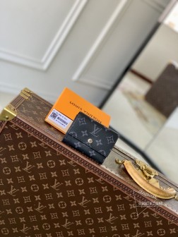 LV M12598 Victor 钱包 Monogram Eclipse 帆布优雅实用