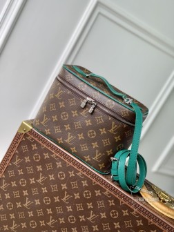 LV M12267 Nice BB 化妆包 Monogram Macassar 帆布 复刻