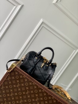 LV M24261 Speedy Bandoulière 20 手袋 黑色 羊皮革 顶级A货