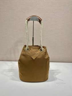 Prada普拉达 1BE082 Re-Nylon 小牛皮水桶包,顶级A货 尺寸