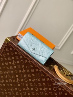 LV M12172 Sarah Wallet 蓝色 “闪亮”版 高山逃生/城市日用