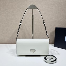 Prada 1BD323 翻盖式单肩包 进口牛皮 可拆卸肩带 代购