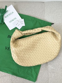 BV Jodie 打结包 小号 燕麦色 皮革