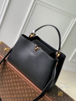 LV M24607 Capucines Souple 大号手袋 黑色 光滑牛皮革