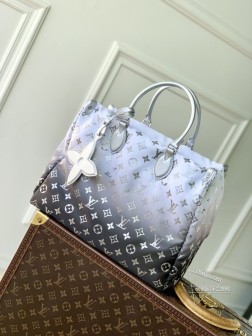 LV M11847 OnTheGo 中号手袋 Snow 系列 Monogram 锦纶
