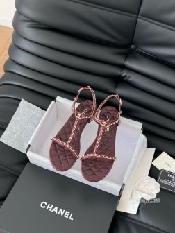 Chanel 25C春夏新款全系列链条凉鞋全系列首发 专柜有的我都有!高版本高品质 跟高1.569c 578