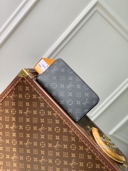 LV M60002 Zippy大号钱夹 黑灰Monogram Eclipse帆布