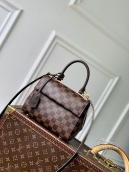 LV N00097 咖格 Cluny Mini 手提包 Damier Ebene 材质