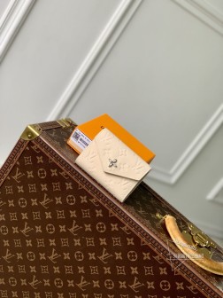 LV M12746 维克托琳皮夹 白色 阿祖尔·弗罗斯特材质