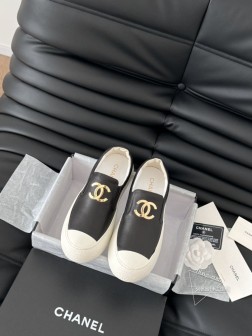 Chanel 25C新款厚底松紧一脚蹬系列经典款 好穿又百搭 鞋面牛皮麂皮 内里羊皮 原版大底Siz 602