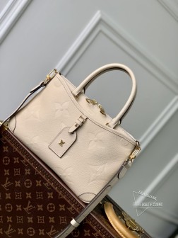 LV M46503 Trianon 小号手袋 Monogram Empreinte 压纹皮革