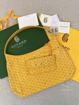 GOYARD Hobo拉链托特包 - 黄色, 高仿1w多编码