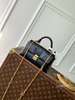 LV M12144 Nano Madeleine 手袋 Monogram Empreinte 皮革 黑色