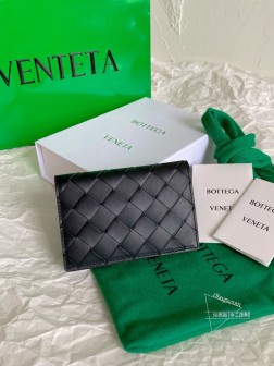 BV男士黑色卡包 6-10张卡容量 原厂皮 手工出品