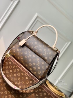LV M46053 黑织带 CLUNY MM 手袋 46372 结构经典,时尚配色