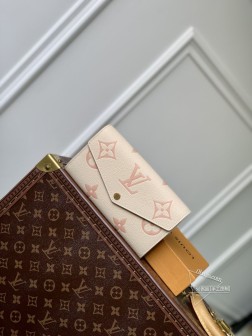 LV M81049 双色拉链钱包 Monogram Empreinte 小牛皮
