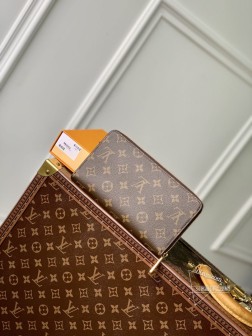 LV M60002 老花Monogram帆布钱包 大容量 多功能 21x11cm